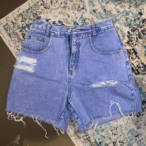 Ripped mom shorts